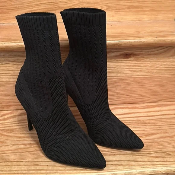 Steve Madden Shoes Discreet Womens Knit Pointed Toe Ankle